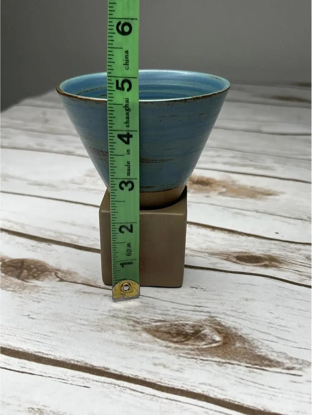Handcrafted‎ Japanese Style Coarse Pottery Cone Tea Cup with Base